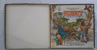 Vintage The Hobbit 1977 Tolkien 2 Vinyl Record Deluxe Box Set J.  R.  R.  Tolkien Bk. 2