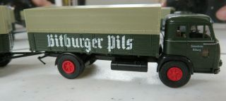 1:87 HO scale GERMAN truck BITBURGER pils TANDEM bier TRUCK bitburger PILS beer 3