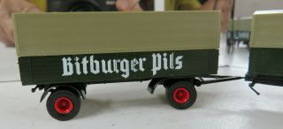 1:87 HO scale GERMAN truck BITBURGER pils TANDEM bier TRUCK bitburger PILS beer 4
