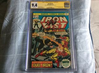 Iron Fist 1 Cgc 9.  4 signed by Stan Lee and Chris Claremont Not Cgc 9.  8 11