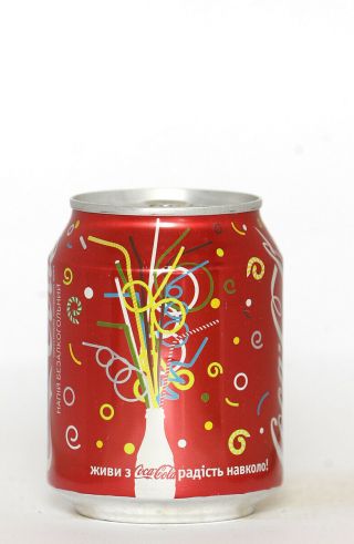 2007 Coca Cola Can From Ukraine,  Coke Side Of Life (237ml)