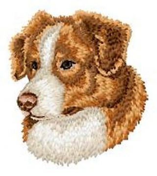 Australian Shepherd,  Aussie Dog,  Embroidered Patch 3.  1 " Tall
