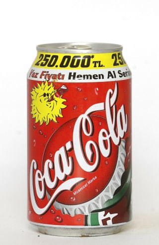 2000 Coca Cola Can From Turkey,  Yaz Fiyati / 250.  000tl