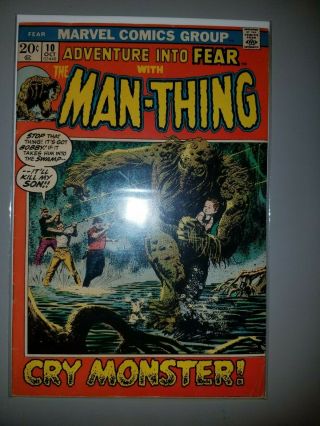 Marvel Adventure Into Fear 10 1st Solo Man - Thing Fn/vf