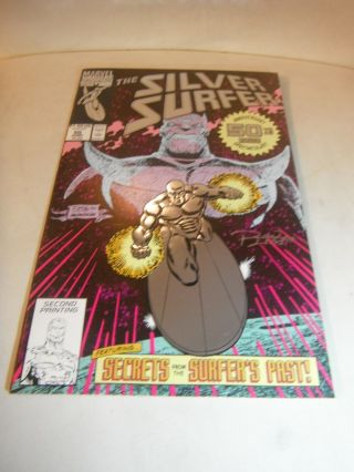 Silver Surfer 50 Jun 1991 Ron Lim Autograph Auto Signed Thanos Infinity Gauntlet