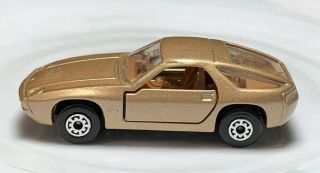 Matchbox No.  59 Porsche 928 Gold 1/64 Vintage Diecast Loose Doors Open