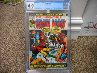 Iron Man 55 Cgc 4.  0 1st Appearance Of Thanos 1st Mentor 1st Drax,  Marvel 1973