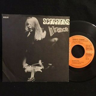 45 Heavy Metal 7 " Scorpions 1976 In Trance W/ps German