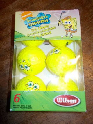Wilson Spongebob Squarepants Nickelodeon Golf Balls (6)