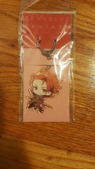 Granblue Fantasy Official Cystore Promo Percy Character Keyring Clip Accessory