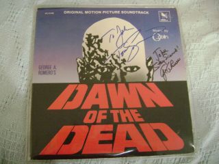 Dawn Of The Dead Romero/goblin Rare Orig 1979 Signed George Romero & Tom Savini