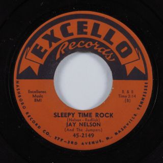 Instrumental R&b Tittyshaker 45 Jay Nelson Sleepy Time Rock Excello Hear