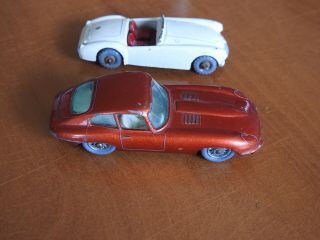 Mg A Matchbox Toy Car And Jaguar Type " E " Both Made By Lesney