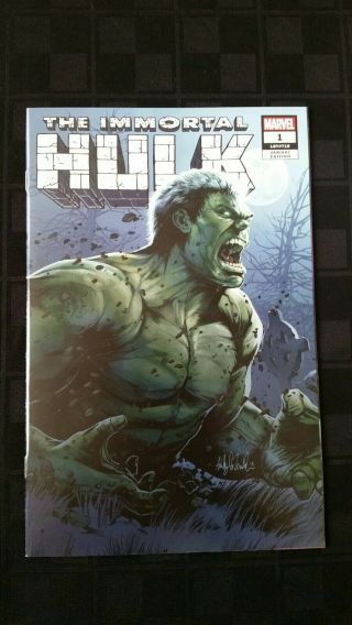 The Immortal Hulk 1 2018 Ashley Witter Exclusive Variant Nm