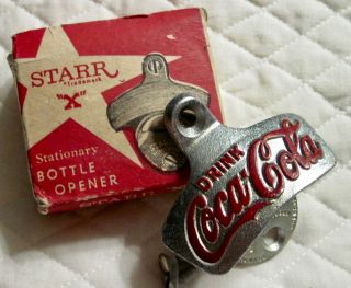 Vintage Coca - Cola Starr " X " Stationary Bottle Opener W.  Germany