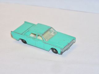 Vintage Matchbox Lesney 31 Lincoln Continental Red Light Special