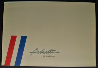 1963 - 1964 Studebaker Avanti Sales Brochure Folder 63 64