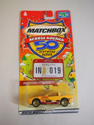 Matchbox Across America Indiana 17 1997 Corvette