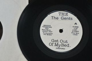 The Gents Get Out Of My Bed (uk 7 " 1978 Powerpop Diy Private Press.  The News Kbd