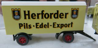 1:87 HO scale GERMAN truck HERFORDER pils EDEL export TANDEM beer TRUCK bier 3