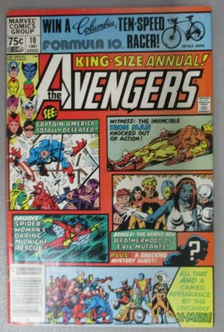 The Avengers King Size Annual 10 1981 1st App Rogue Madelyn Pryor F/vg Marvel