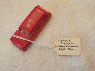 Red Plastic Toy Car F & F Mold & Die Dayton Ohio Ford Country Squire