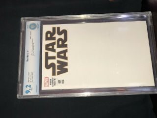 Star Wars 1 Cbcs 9.  2 Graded Comic Book Variant Edition