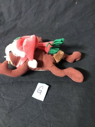 Tazmanian Devil Santa Christmas Santa Plush Bean Bag Stuffed 4