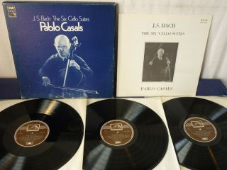 Bach - The Six Cello Suites 3lp Box,  Pablo Casals,  Emi Rls 712