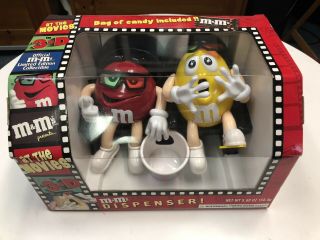 M&ms At The Movies In 3 - D Limited Edition Candy Dispenser Yellow/red