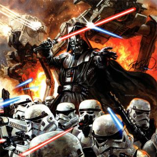 Darth Vader Signed Art Print Dave Dorman Star Wars 1 Variant Stormtrooper
