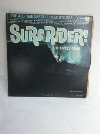 The Lively Ones Surf Rider Org 1963 Del - Fi Mono Dflp - 1226 Garage Hot Rod Shrink