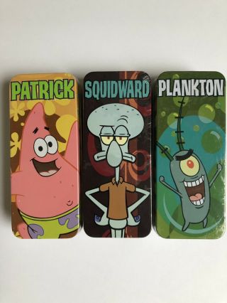 Spongebob Series Patrick Squidward Plankton Reversible Watches 2004