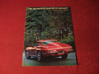 1966 Chevy Corvette Sales Dealership Showroom Brochure Booklet Gm