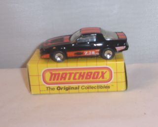 Mj7 Matchbox - Yellow Box - Mb51 Chevrolet Camaro Iroc - Z - Black