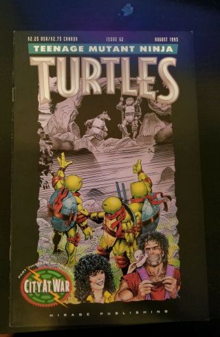 Teenage Mutant Ninja Turtles 62 City At War Mirage 1st Series Last Issue
