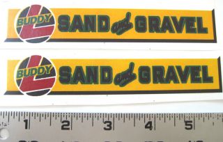 Buddy L Sand And Gravel Water Slide Decal Set