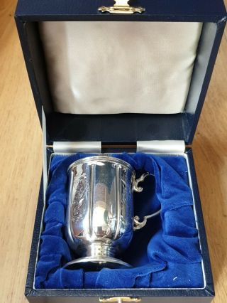 Sterling Silver Christening Cup W I Broadway & Co,  Birmingham