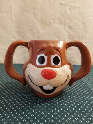 Vintage Nestle Quik Rabbit Plastic Mug Kids Chocooate Milk Cup 1979