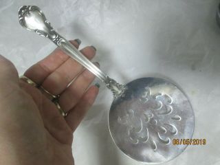 Vintage Gorham Sterling Chantilly Tomato Serving Spoon 7 1/2 Inch