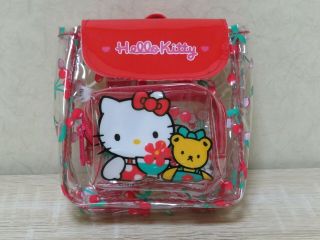 Rare 1997 Japan Sanrio Hello Kitty Vintage Mini Vinyl Back Pack For Doll 　