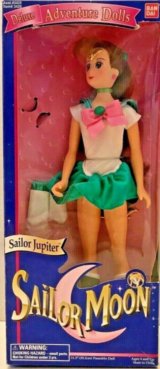 Sailor Moon Sailor Jupiter Deluxe Adventure Doll 1995.  11 "