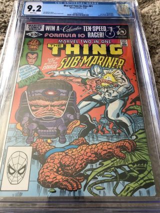 Marvel Two - In - One 81 9.  2 Cgc Graded Comic