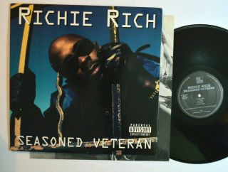 Rap Lp - Richie Rich - Seasoned Veteran 2xlp 1996 Def Jam Promo W/ Inners Vg,