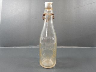 Antique Registered A.  G.  Sadusky Aristes Pa.  Beer Bottle Ceramic Stopper Topper