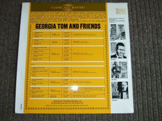 BLUES LP Georgia Tom and Friends Very Rare 1963 UK Riverside Recorded 1928 - 31 2