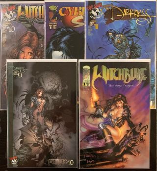 Witchblade 1,  10,  10 / The Darkness 0,  Darkness 1 & Cyblade Shi 1 Fn Image