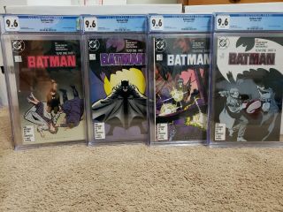 Batman 404 405 406 407 Year One Miller Complete Story All Cgc 9.  6 Dc 1987 L@@k