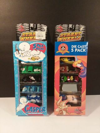 Racing Champions Street Wheels Die Cast 5 Pack.  Looney Tunes & Casper