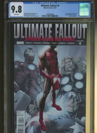 Ultimate Fallout 4 Cgc 9.  8 | Marvel 2011 | 1st Spider - Man - Miles Morales.